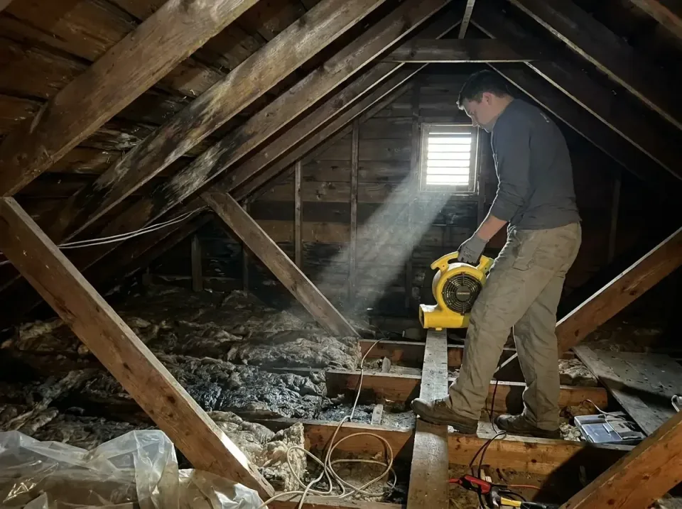 attic-water-damage-drying-proc-007 — frequently asked questions, Emergency Water Extraction & 24/7 Flood Response in Tazewel…